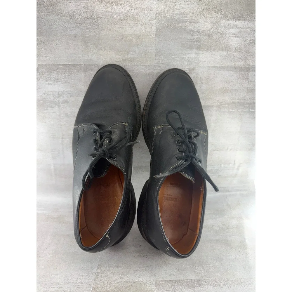 Allen Edmonds Wilbert Black Leather Split Toe Derby Shoes 91839 Men Sz 8D